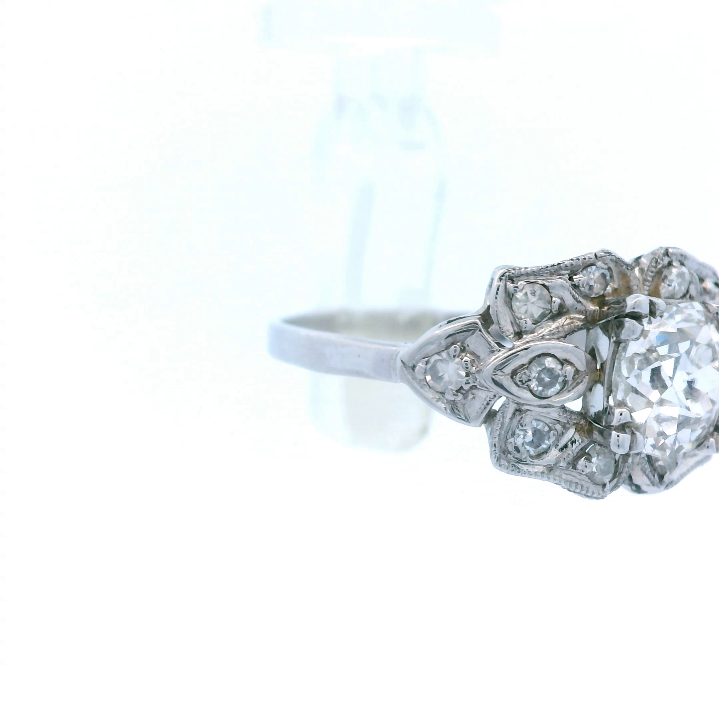 1925 Art Deco Platinum Diamond Engagement Ring