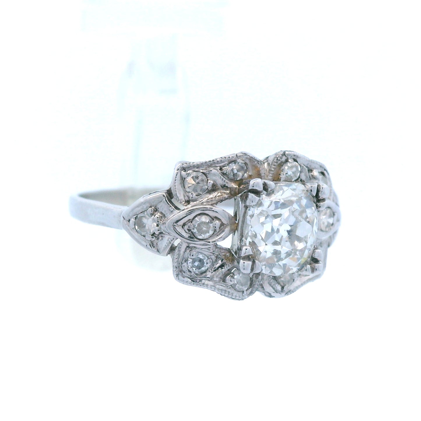 1925 Art Deco Platinum Diamond Engagement Ring