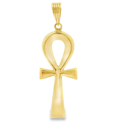 Contemporary 18k Yellow Gold Large ANKH Pendant