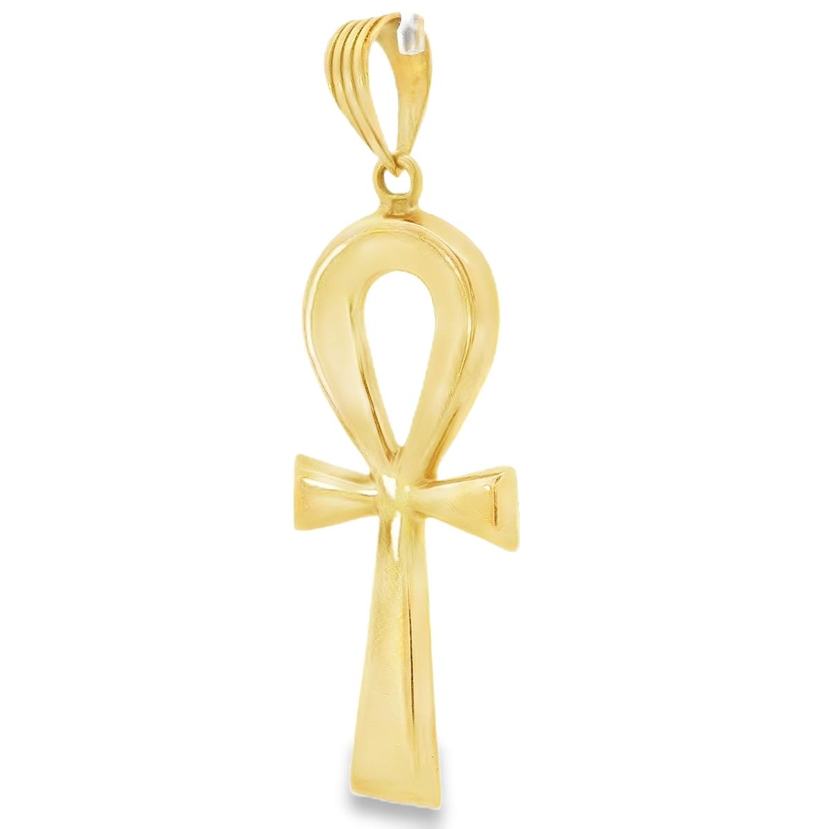 Contemporary 18k Yellow Gold Large ANKH Pendant