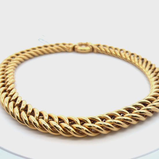 Contemporary 14k Yellow Gold Chain necklace 94+grams